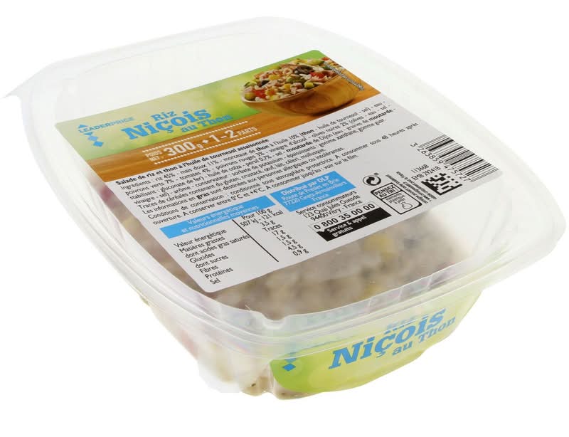 Leader Price Riz Niçois au Thon 300g
