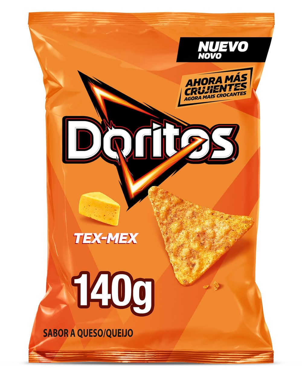 Nachos Sabor Queso Tex-Mex Doritos Bolsa 140 G