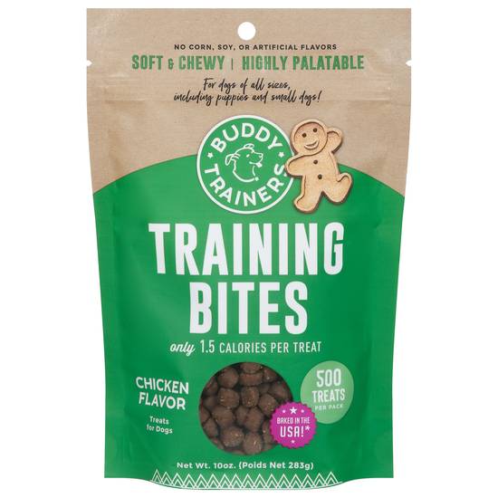Buddy Trainers Training Bites Chicken Flavor Treats For Dogs
