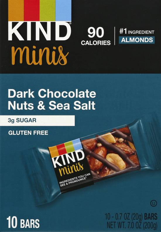 Kind Dark Chocolate Nuts & Sea Salt Bars (10 ct)