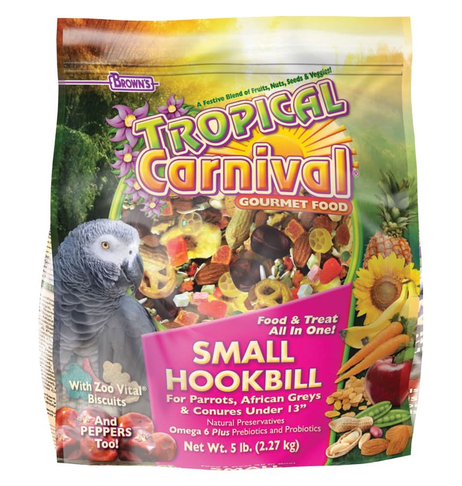 Brown's® Tropical Carnival® Small Hookbill Bird Food (Color: Assorted, Size: 5 Lb)