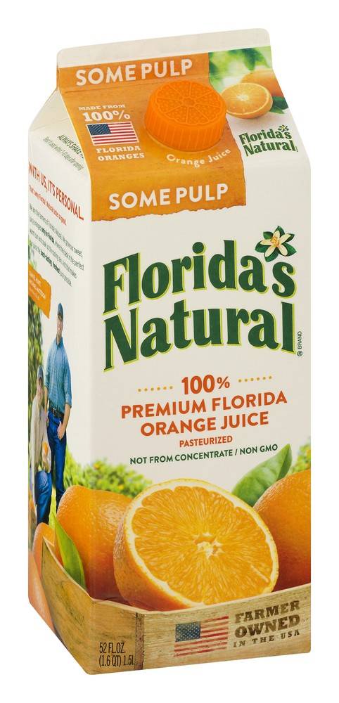 Florida's Natural · Orange Juice Some Pulp Chilled (52 fl oz)