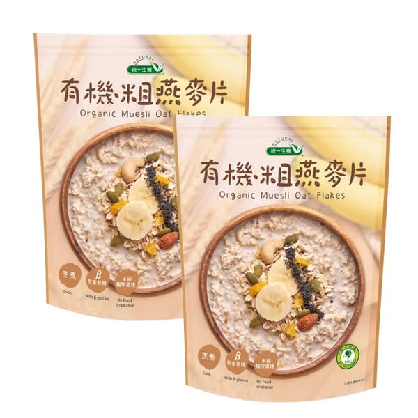 【買1送1】統一生機-有機粗燕麥片(400g/包)*2件