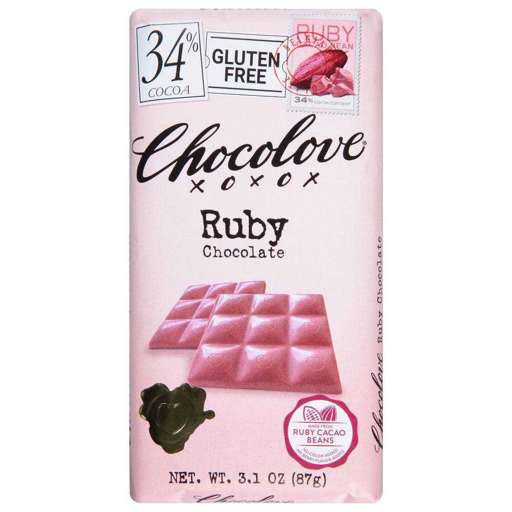 Chocolove Ruby Cacao Bar (3.1 oz)