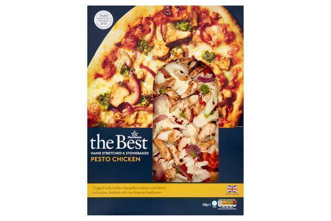 Morrisons Pesto Chicken Pizza 470g