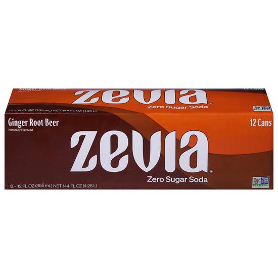 Zevia Zero Calorie Root Beer Soda (12 ct , 12 fl oz) (ginger)