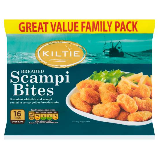 Kiltie Family Pack, Breaded Scampi Bites (400g)