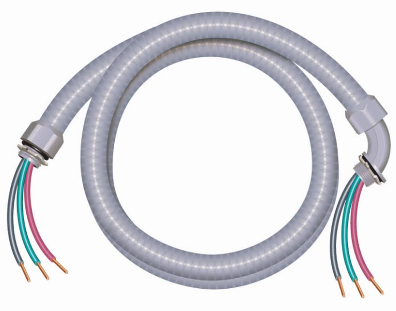 Southwire Liquid Tight Flexible Whip, 1/2x6x10/3 in