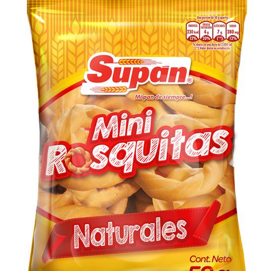 Mini Rosquitas Naturales Supan 50 Gr