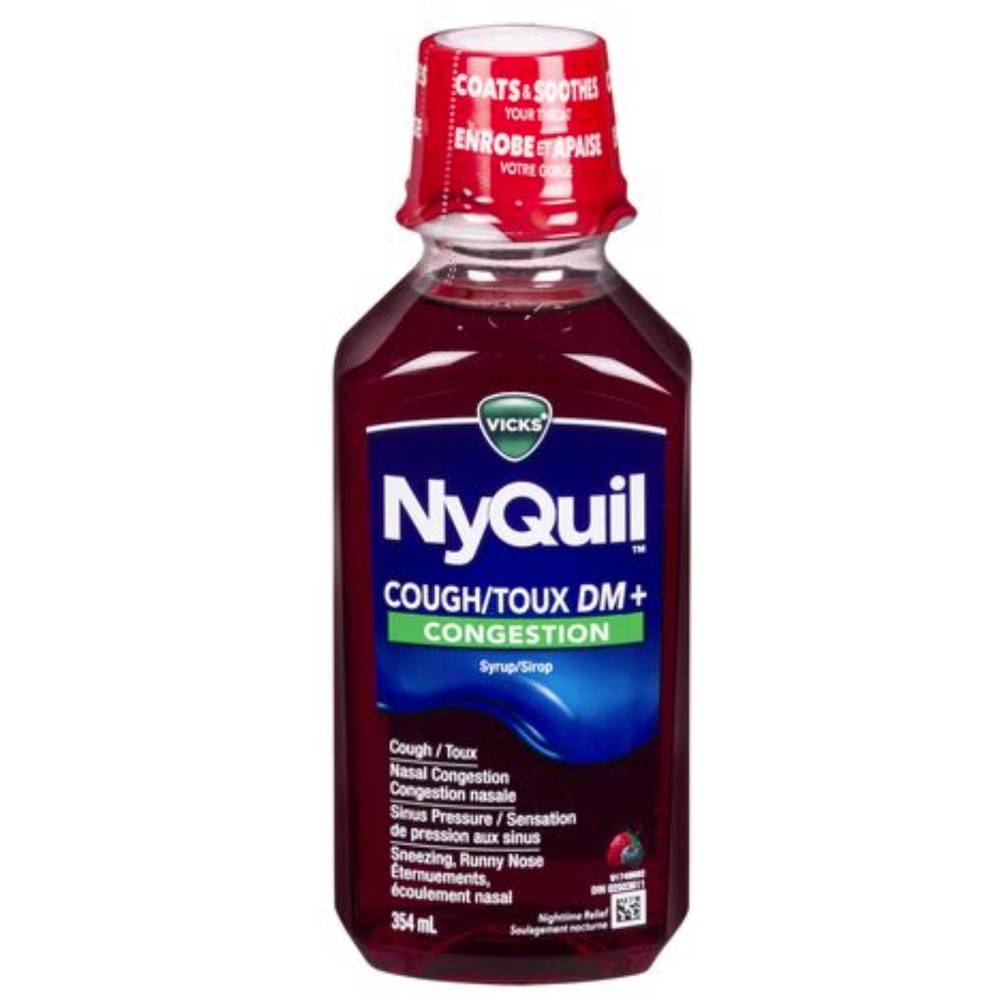 Vicks Nyquil Cough Congestion Strawberry-Blueberry (354 g)