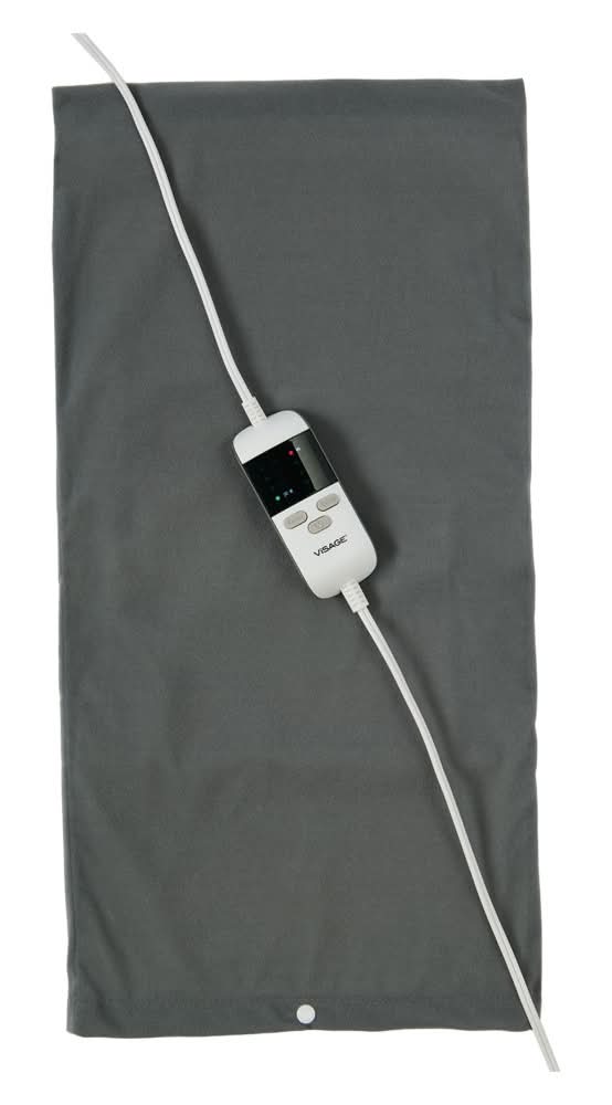 Visage Heating Pad, King, Gray