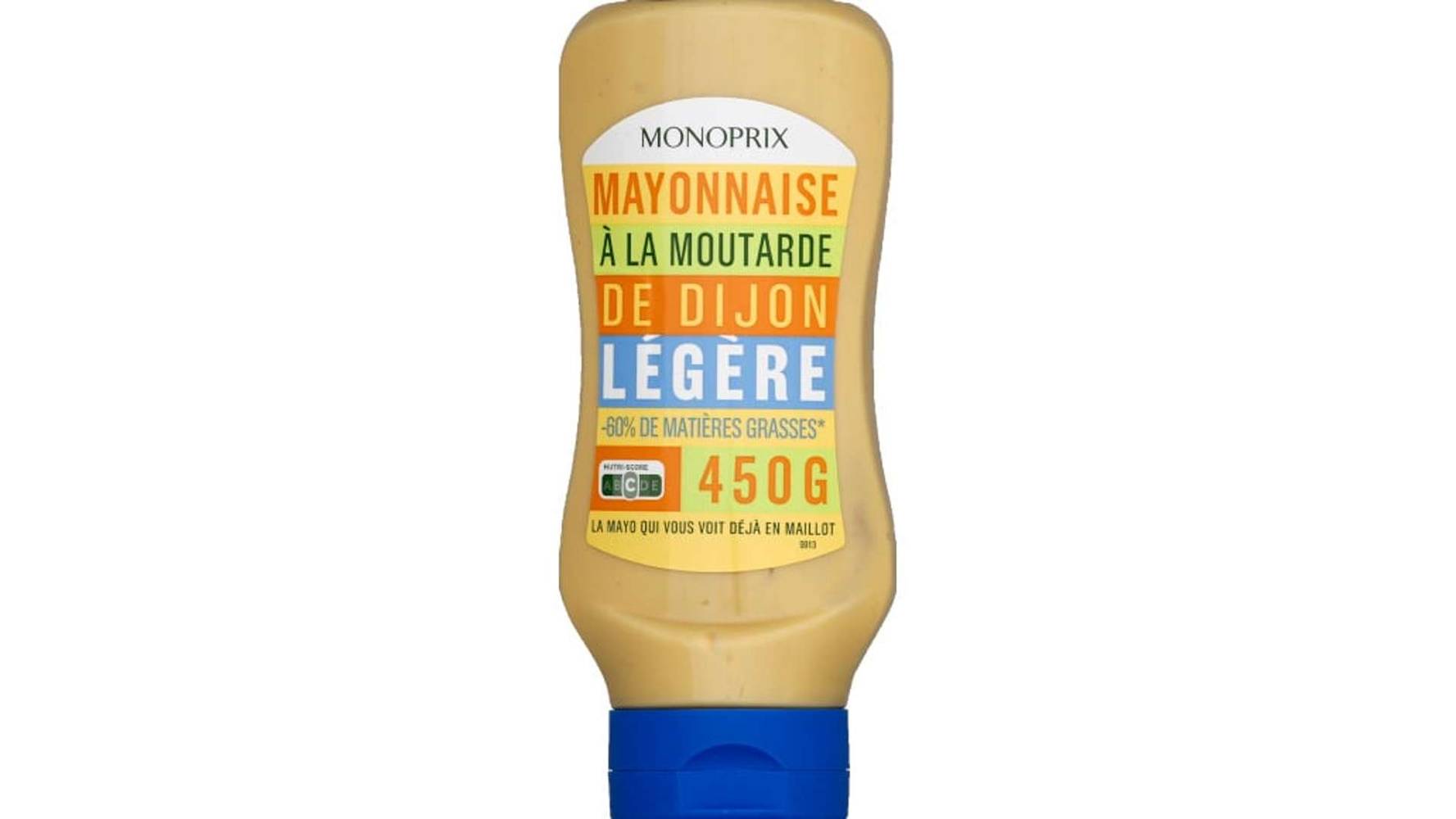 Monoprix Mayonnaise légère à la moutarde de Dijon Le flacon de 455 g