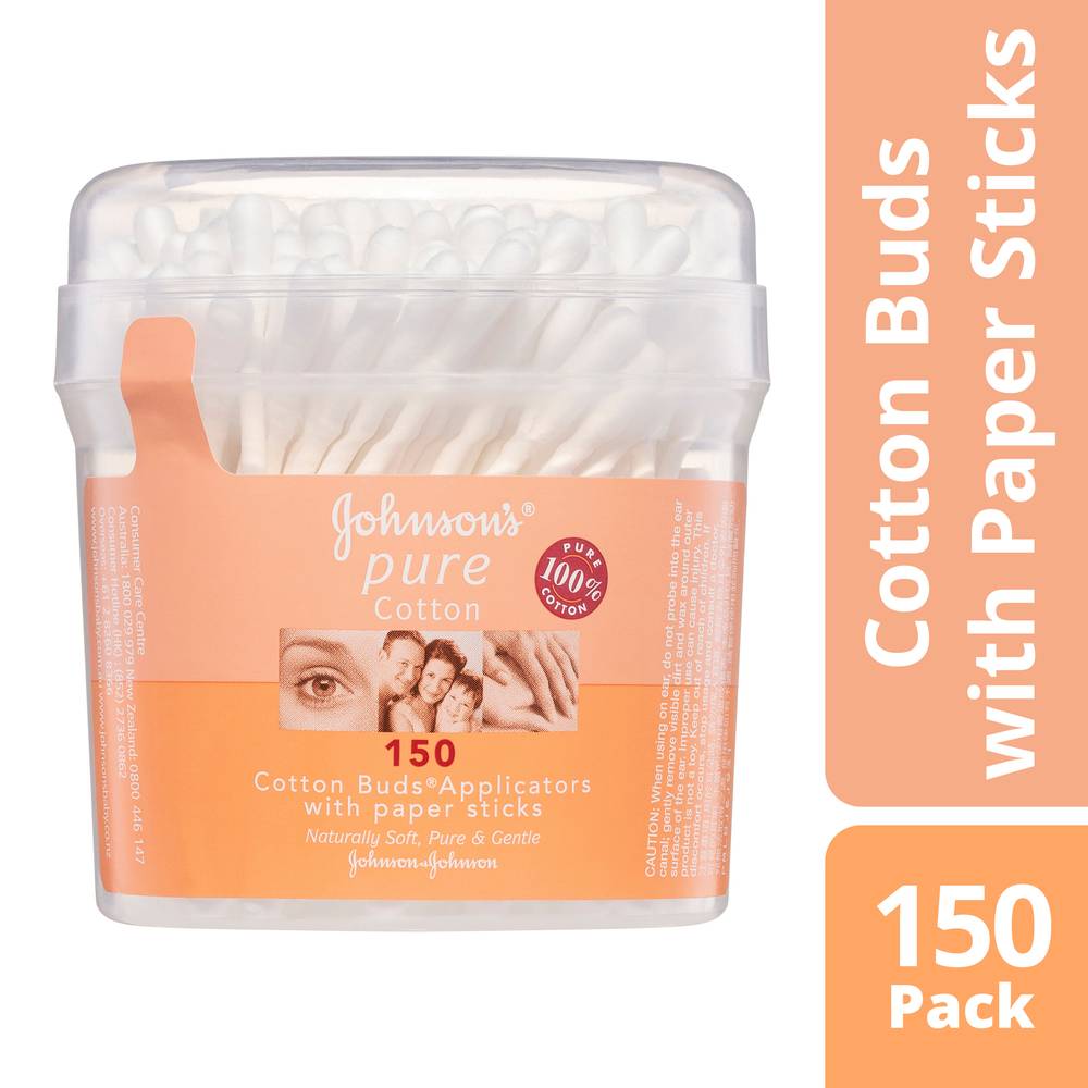 Johnson's Pure Cotton Buds Applicators (150 pack)