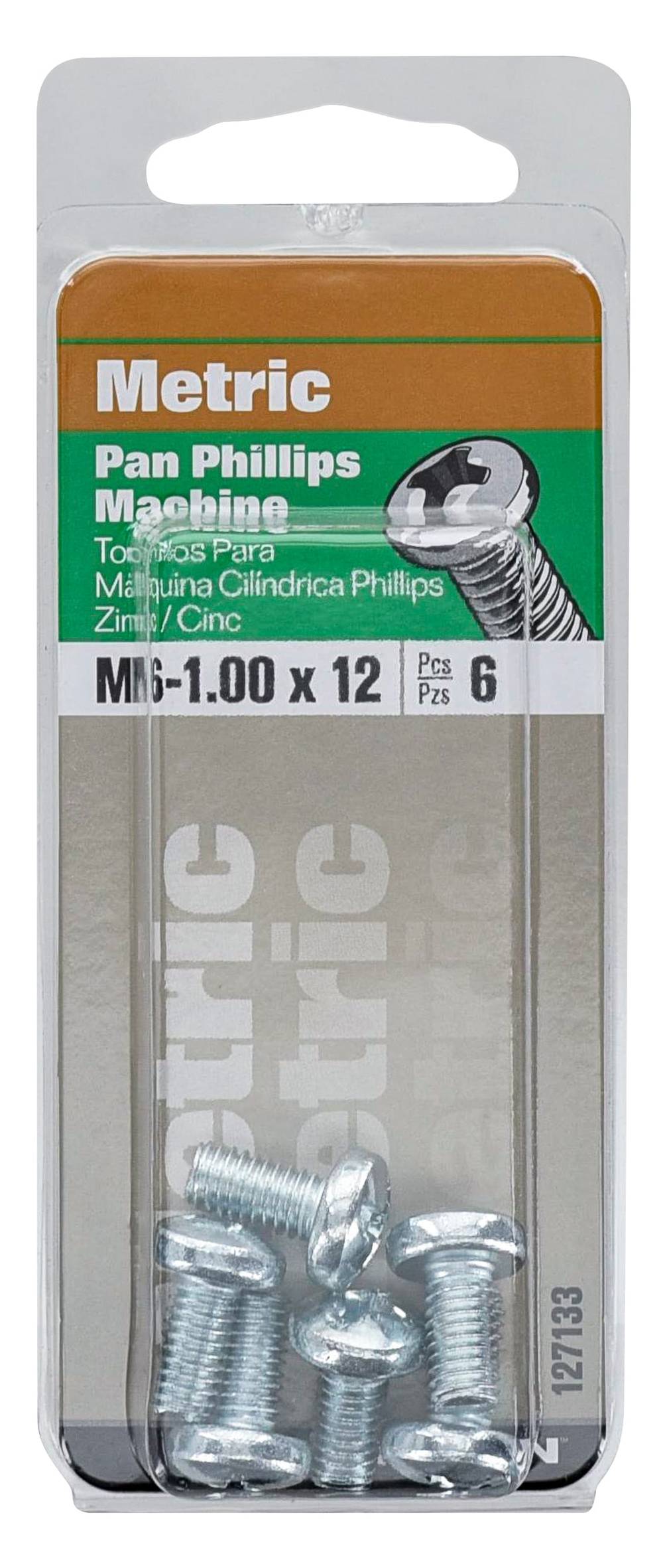 Hillman 6-mm 1 x 12-mm Phillips-Drive Machine Screws (6-Count) | 127133