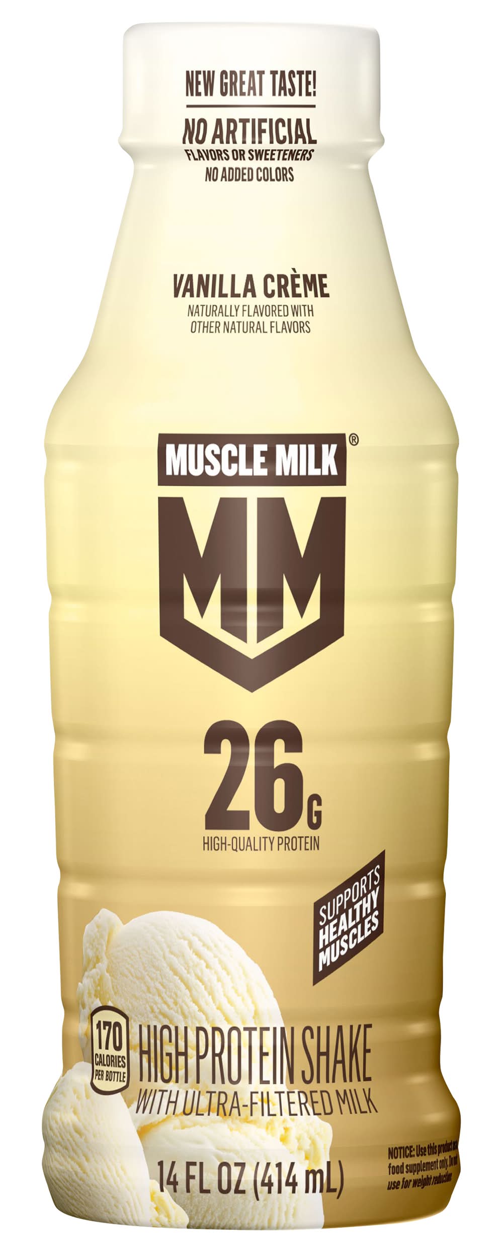 Muscle Milk High Protein Shake, Vanilla Crème (14 fl oz)
