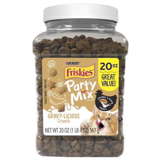 Friskies Party Mix Gravy-Licious Crunch Cat Treats
