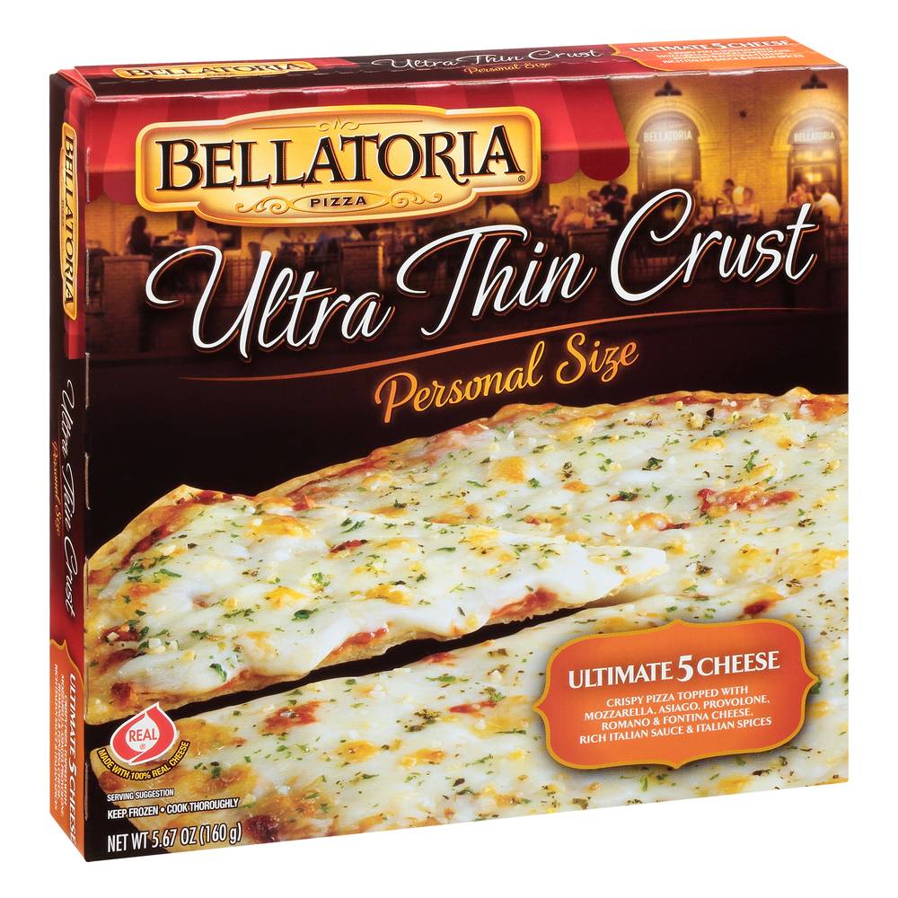 Bellatoria Ultra Thin Crust Ultimate 5 Cheese Pizza (5.7 oz)