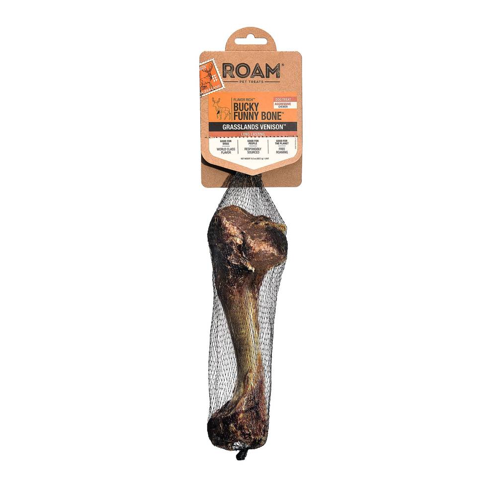 ROAM® Bucky Funny Bone Dog Treat - Grasslands Venison (Size: 1 Count)