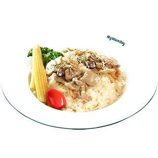 奶油蕈菇燉飯Mushroom with Cream Sauce Stewed Rice
