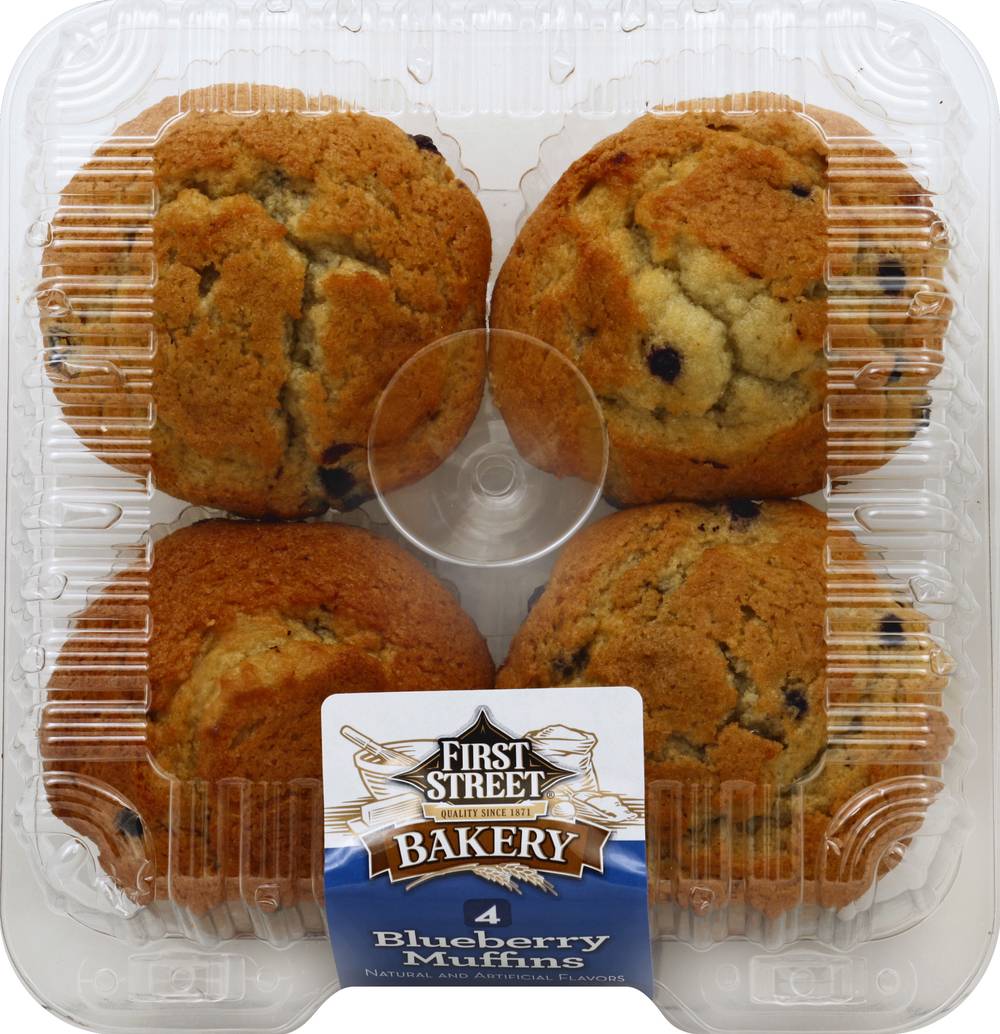 First Street Blueberry Muffins (4 ct)