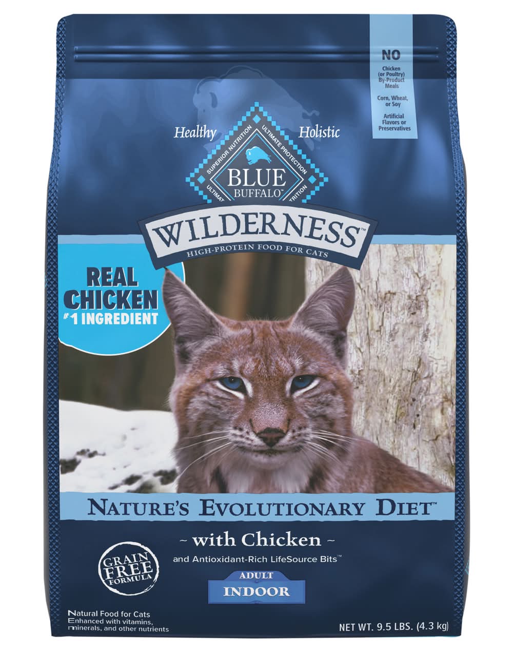 Blue Buffalo Natures Evolutionary Diet With Chicken Indoor Adult Food For Cat (9.5 lbs)