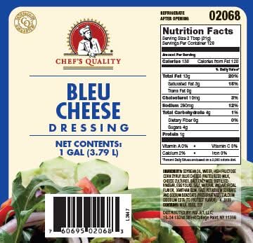 blue cheese dressing calories Kraft Bulk-1 Gallon-4/Case MPN# 10021000648822  Round Eye Supply Walden Farms Blue Cheese Dressing Blue Cheese Dressing