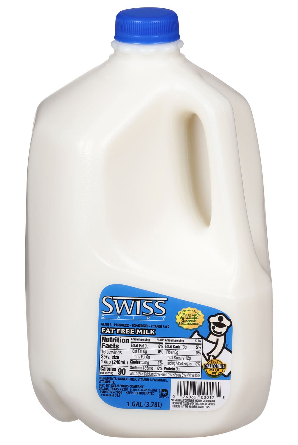 Swiss Dairy Fat Free Milk (1 gal)