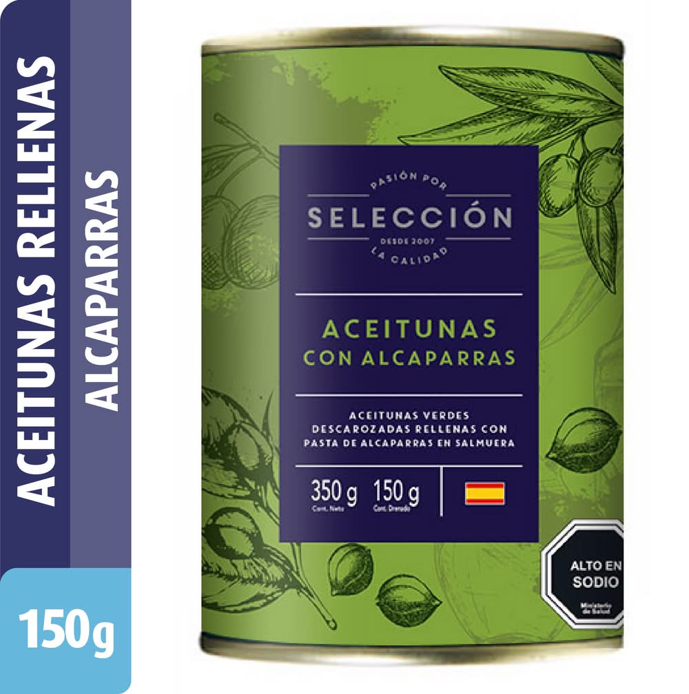 Selección · Aceitunas rellenas con alcaparras (350 g)