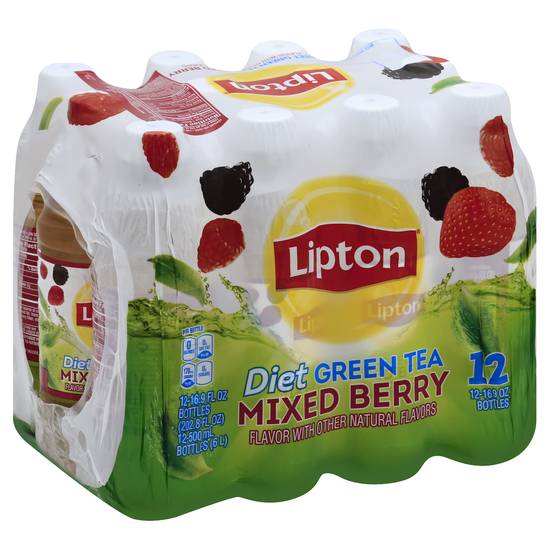 Lipton Diet Green Tea (12 ct, 16.9 fl oz) (mixed berry)