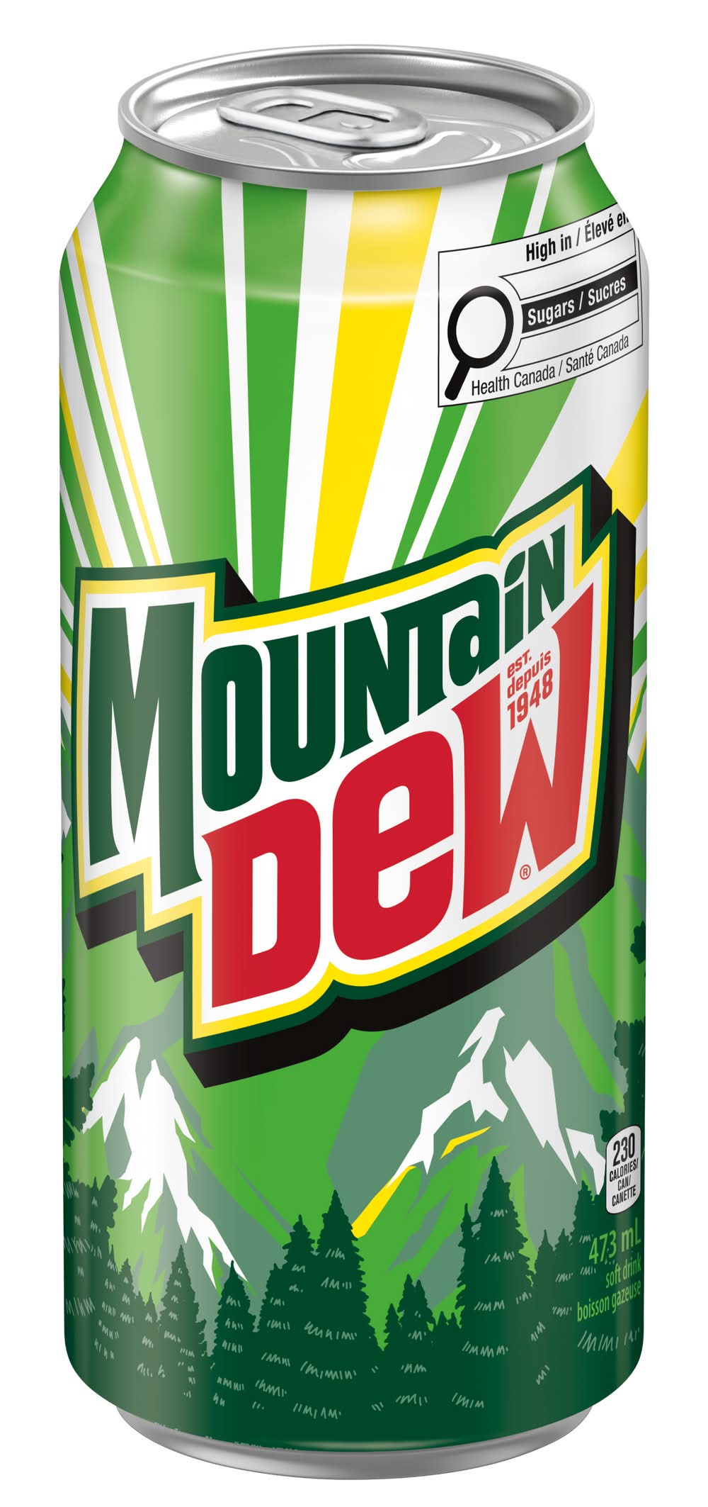 Mtn dew boisson gazeuse originale (473ml) - original soft drink (473 ml)