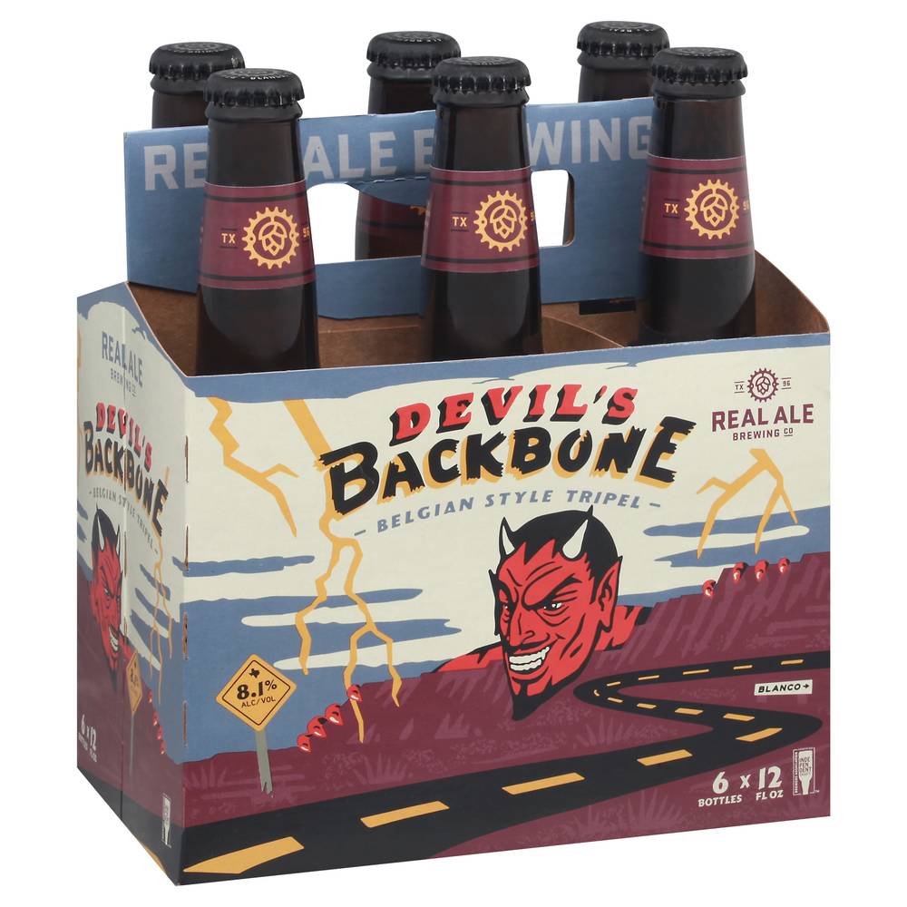 Real Ale Brewing Co. Devil's Backbone Belgian Style Tripel Beer (6 x 12 fl oz)