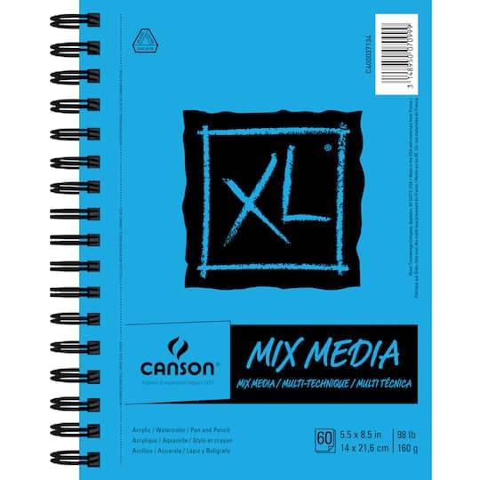 Canson Xl Mix Media Paper Pad (blue)