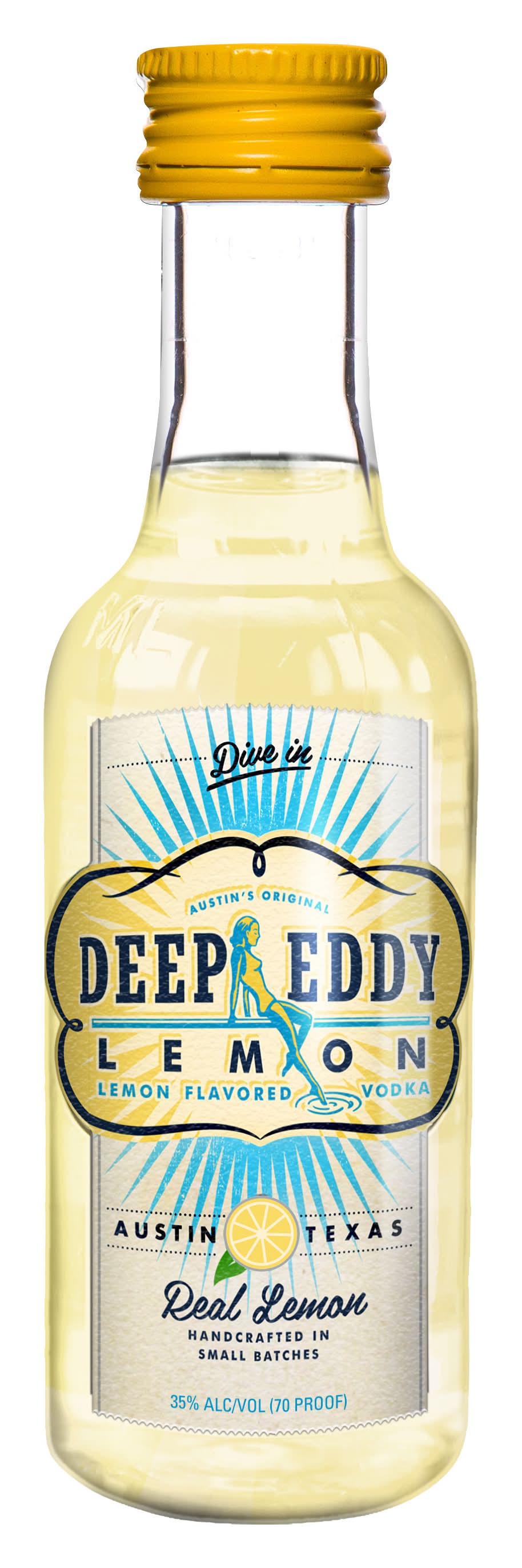 Deep Eddy Real Flavored Vodka, Lemon (50 ml)