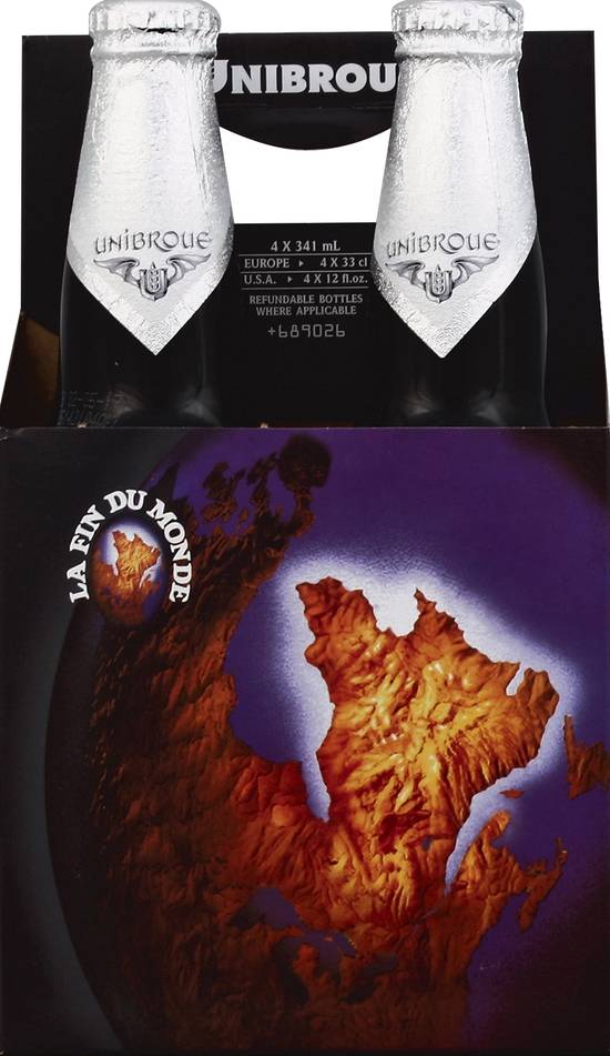 Unibroue La Fin Du Monde Triple Golden Ale Beer (4 ct, 12 fl oz)