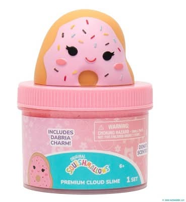 Squishmallows The Original Donut Scented Premium Cloud Slime For Ages 6+, 3.36x3.36x4.74 in