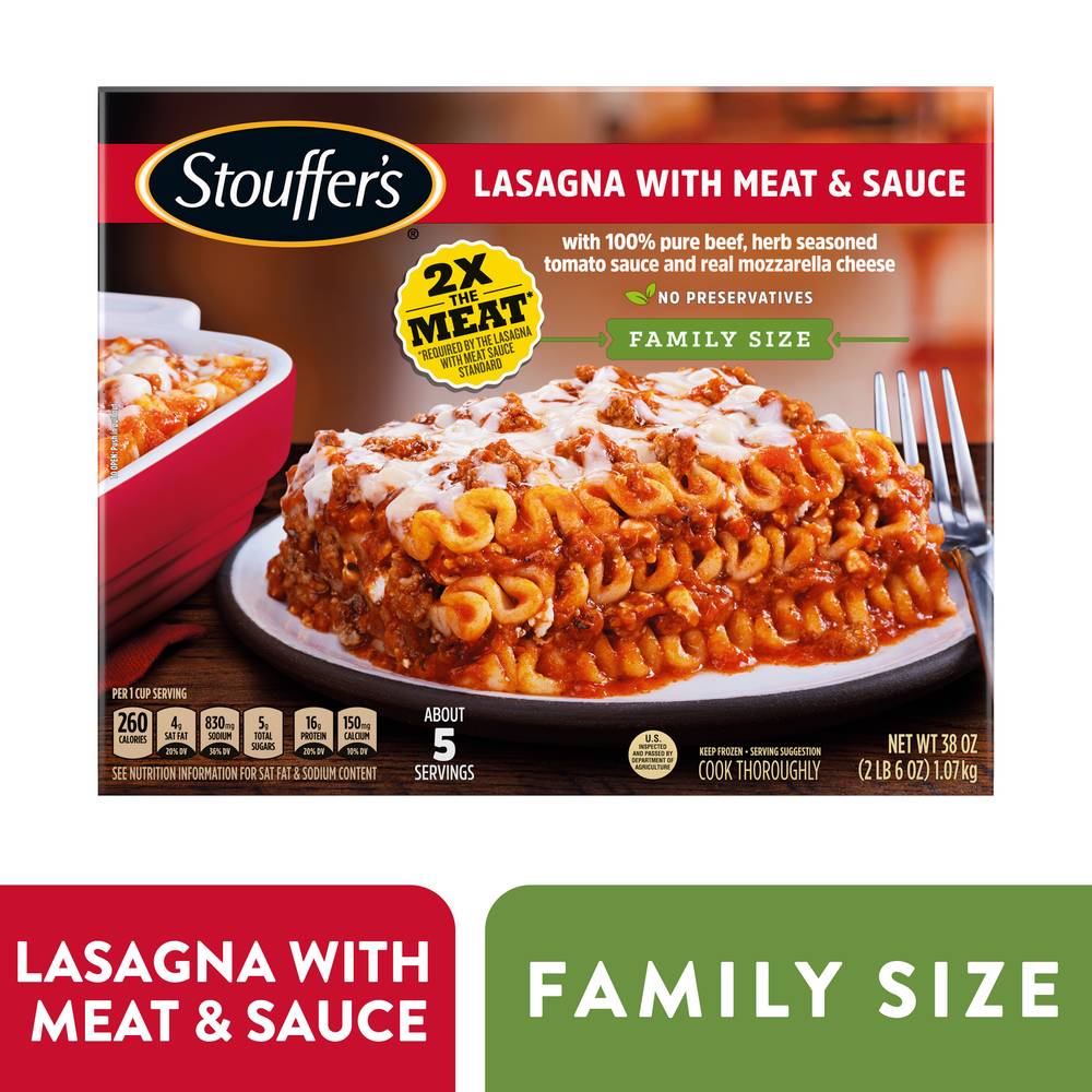 Stouffer's Classics Lasagna With Meat and Sauce