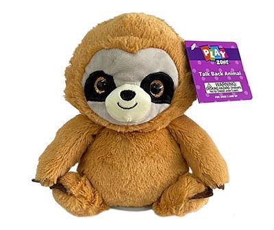 Play Zone Sloth Talk Back Plush Toy