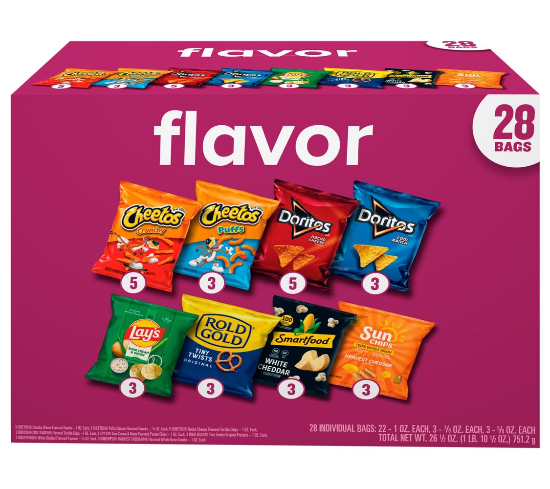 Frito-Lay Flavor Mix Variety pack (26.5 oz, 28 ct)