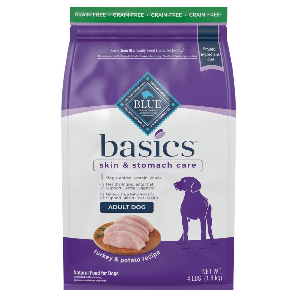 Blue Buffalo Basics Turkey & Potato Recipe Adult Dog Food