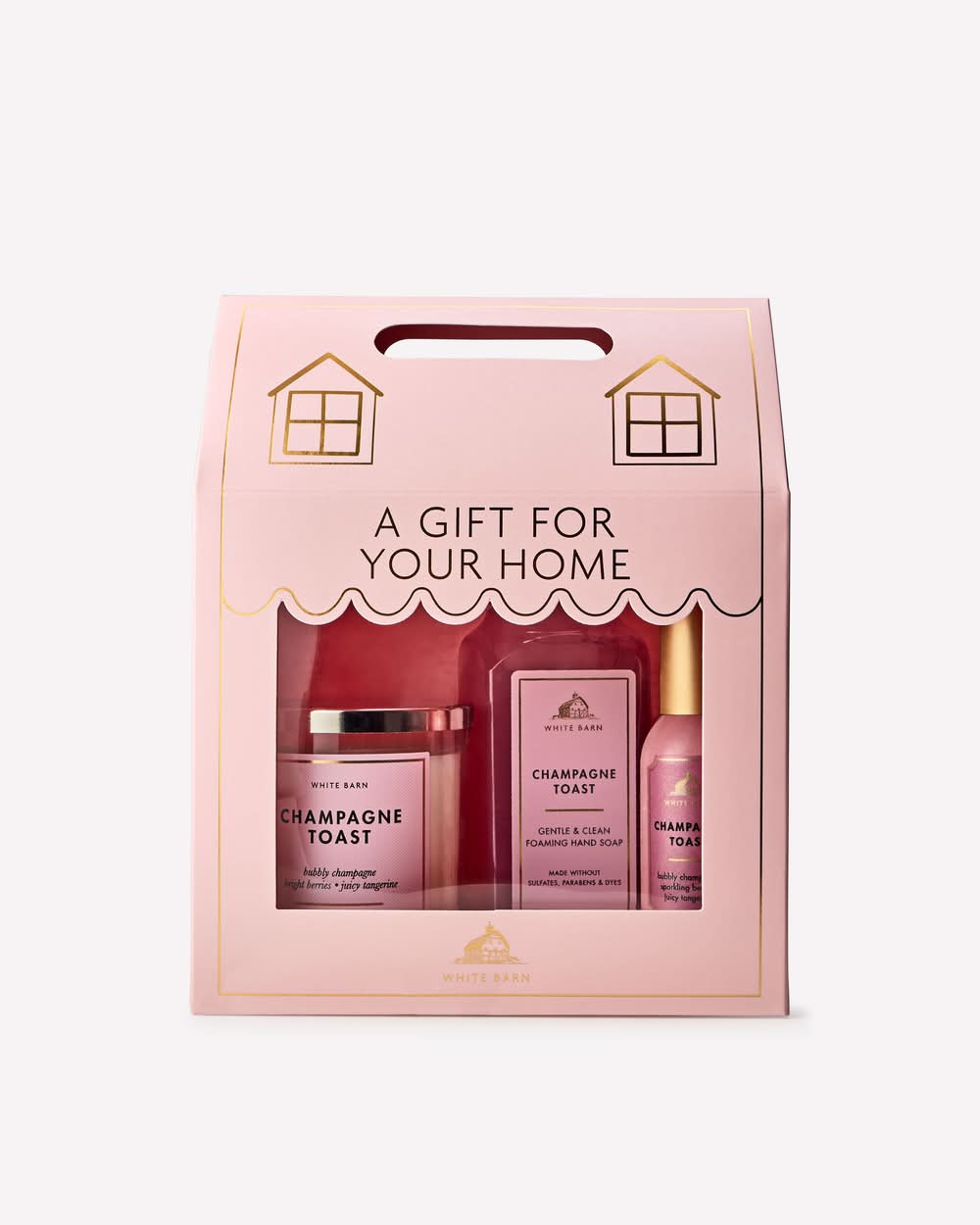 Bath & Body Works White Barn Home Gift Set, Champagne Toast (3 ct)