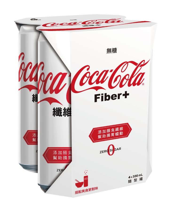 可口可樂纖維+330ml <330ml毫升 x 1 x 4Can罐>