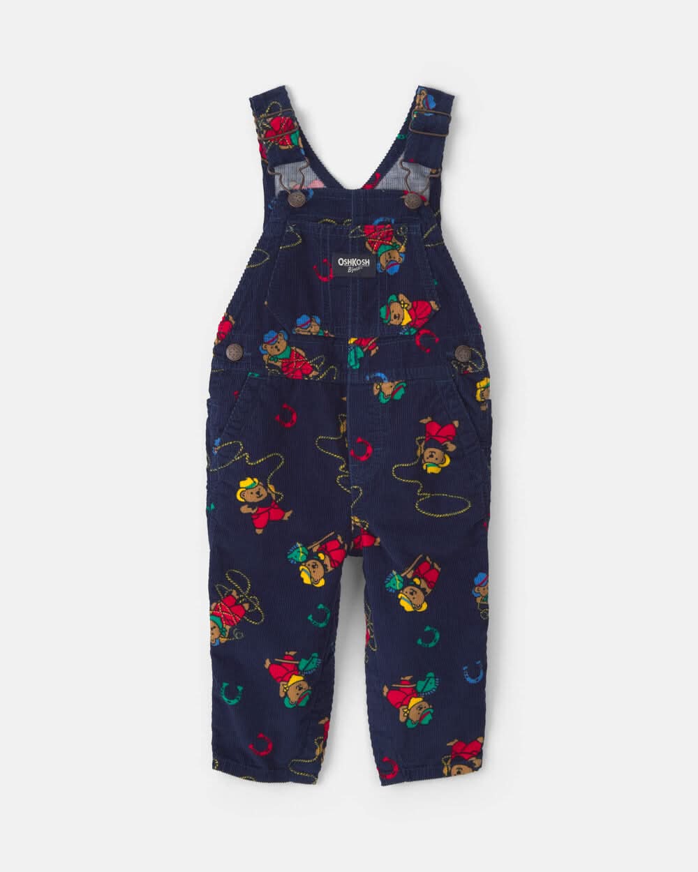 Baby Bear Corduroy Overalls - Navy Blue - 24M