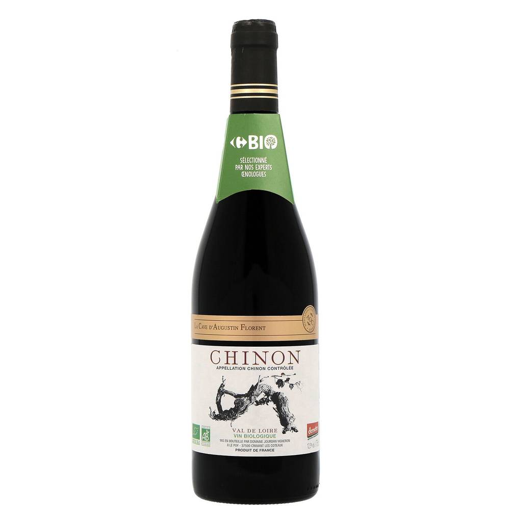 Vin Rouge Loire Chinon Cabernet Franc Bio LA CAVE D'AUGUSTIN FLORENT - La bouteille de 75cL