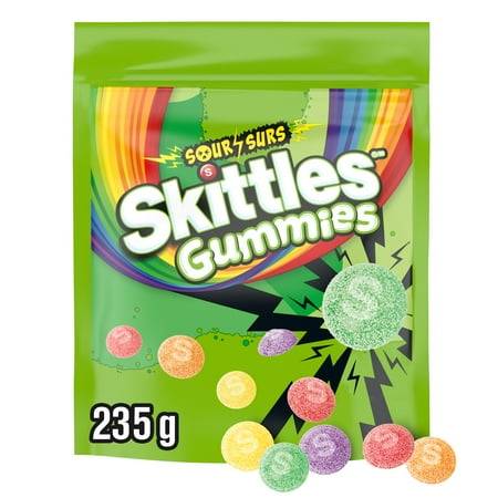 Skittles Sour Gummies Chewy Candy (235 g)
