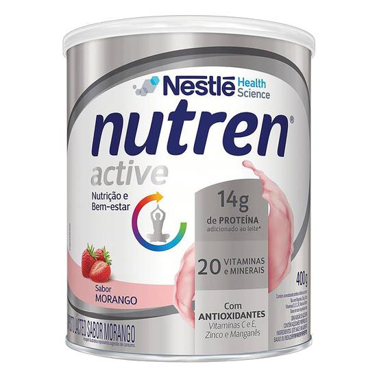 Suplemento alimentar sabor morango nutren active (400g)