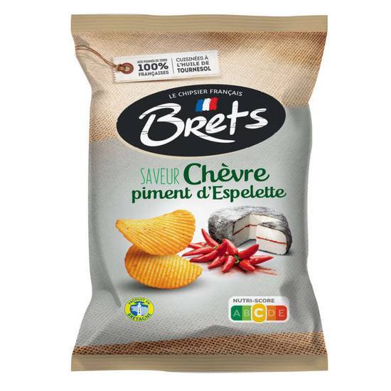Bret's chips Saveur chèvre et piment d'Espelette 125 g