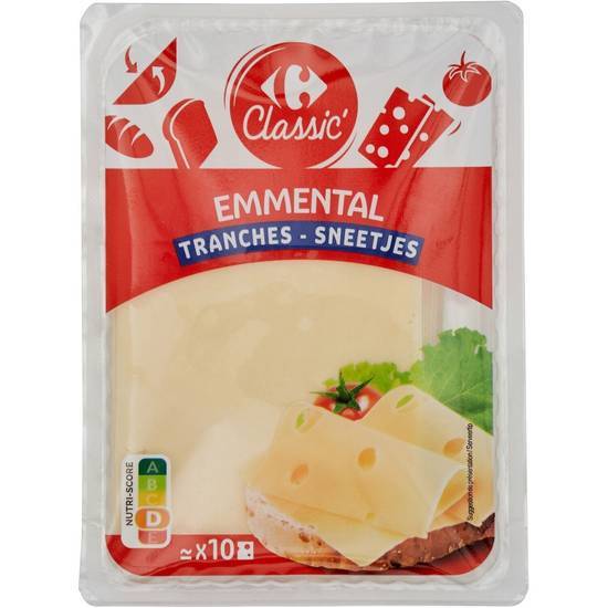 Carrefour Classic' - Emmental fromage en tranches