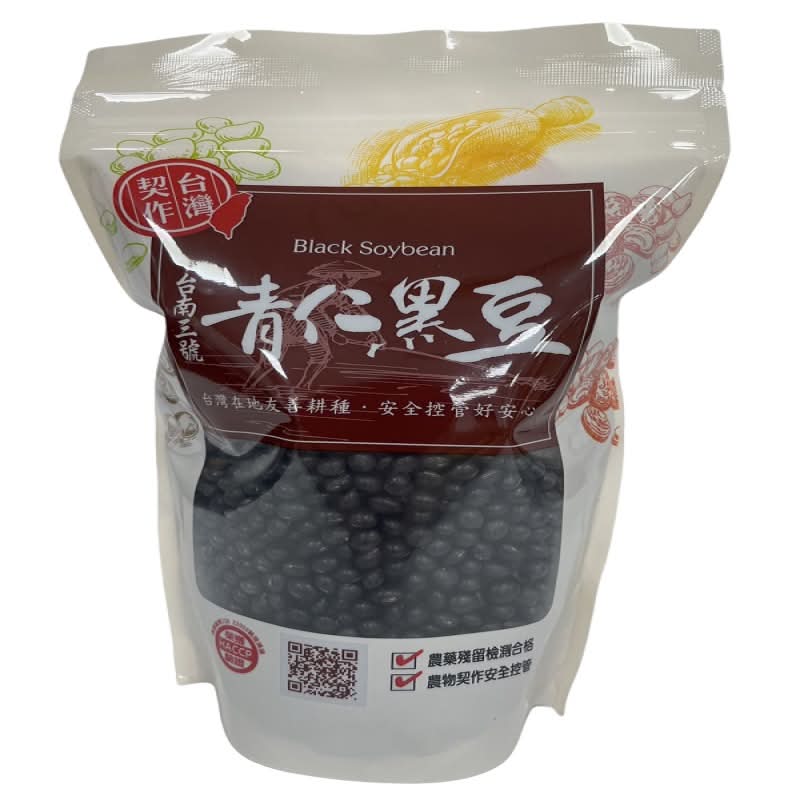 台灣契作-台南三號青仁黑豆-600g <600g克 x 1 x 1Bag袋>