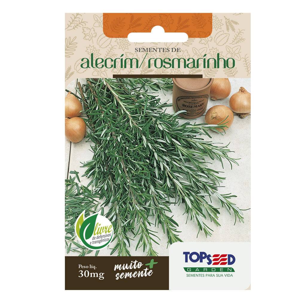 Topseed semente de alecrim rosmarinho garden (2,50g)