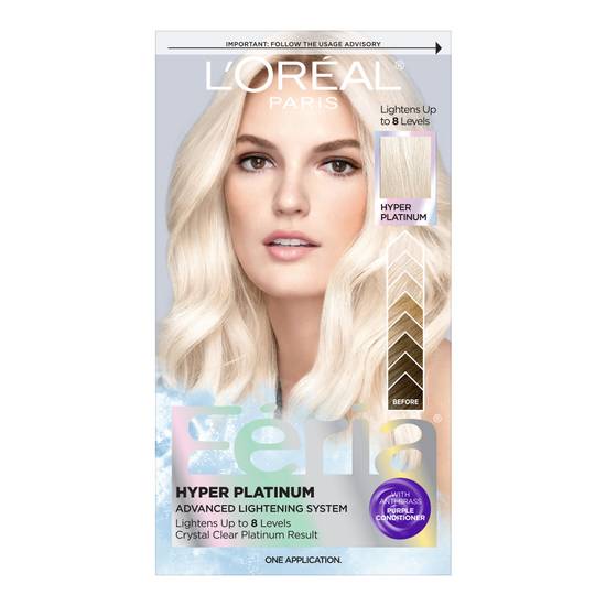 L'Oreal Paris Feria Bleach Hyper Platinum Hair Color (1 ct)